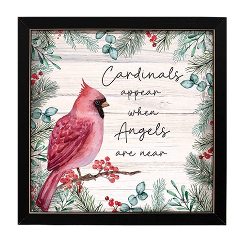 Framed cardinal print outlet