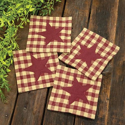 Tartan Drinks Coasters ‑ Set of 4