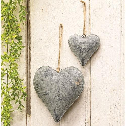 Molded Heart Ornament {Pewter}