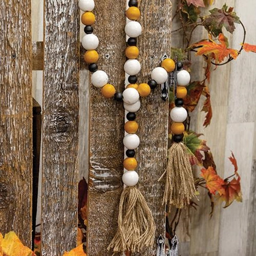 Black And White Bead Garland