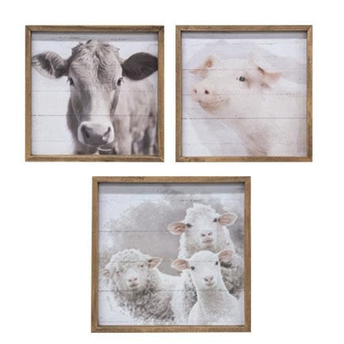 Farm Animal Portrait Frame 3 Asstd.