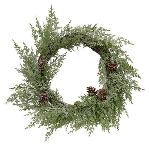 Woodland Cedar Wreath 20"