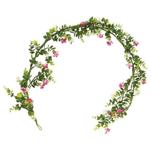 Pink & White Flower Garland