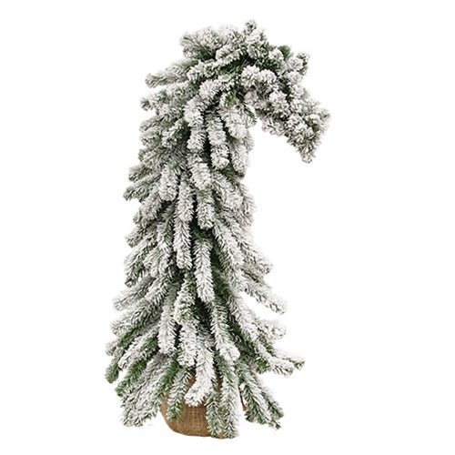 Bendable Flocked Alpine Tree w/Burlap Base 3ft.