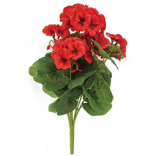 Mini Red Geranium Bush - 12.5"