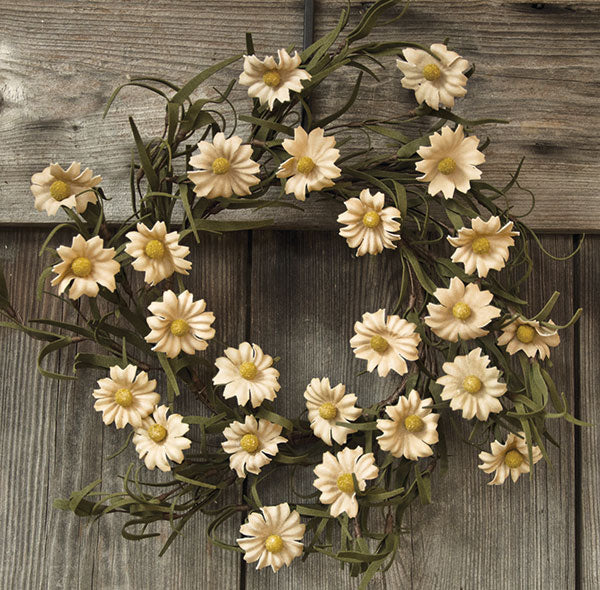 Teastain Daisy Wreath - 12"