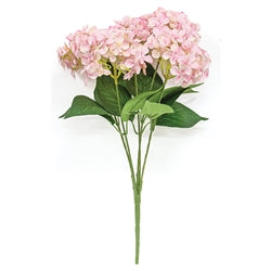 Light Pink Hydrangea Bush - 17"H