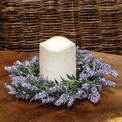 Lavender Blossoms Candle Ring - 3.5"