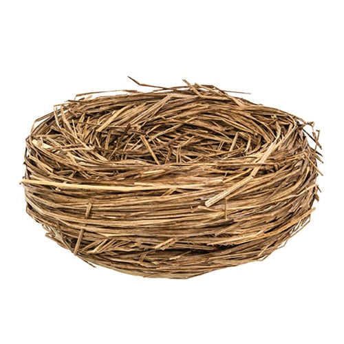 Natural Straw Bird Nest - 5"