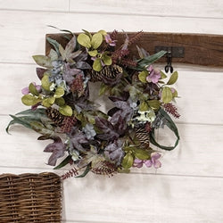 Hydrangea & Pine Cones Wreath 18"