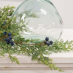 Blue Berry & Cedar Hanging Bush 27"