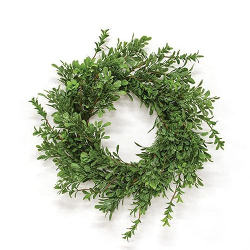 Heritage Boxwood Candle Ring 6.5"