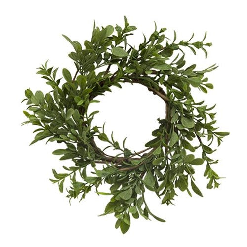 Heritage Boxwood Candle Ring 3.5"