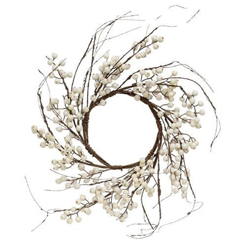 White Snowberry & Twig Wreath