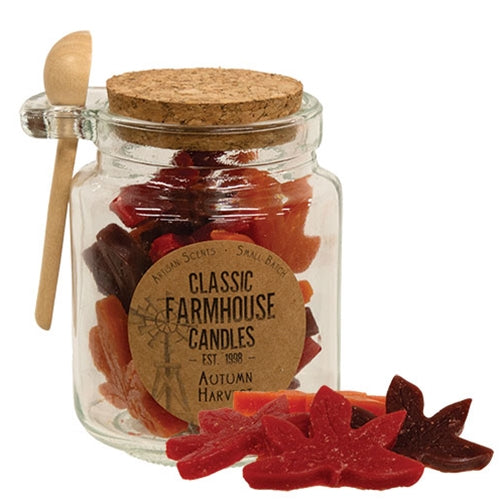 Autumn Harvest Wax Melt Jar w/Spoon