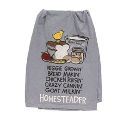 Homesteader Dish Towel 28" Sq.