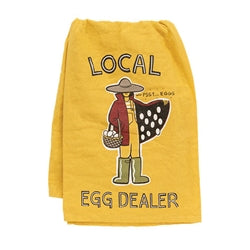 Local Egg Dealer Dish Towel 29" Sq.