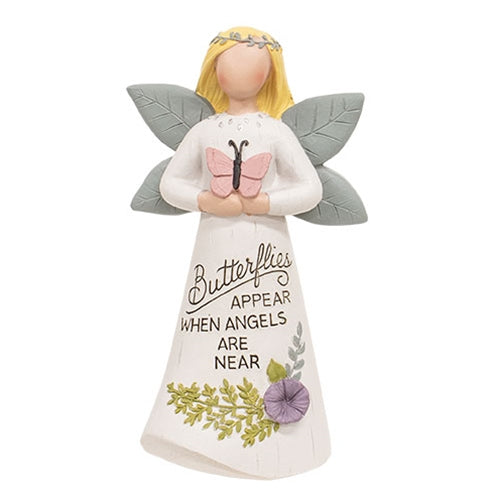 Butterflies Appear When Angels Are Near Resin Angel