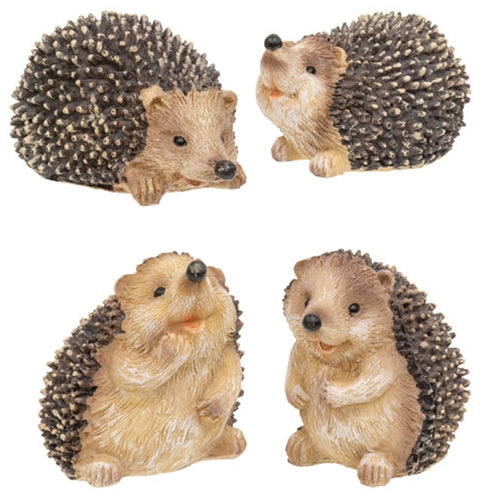 Resin Happy Hedgehog Figure - 4 Asstd.