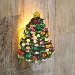 Resin Christmas Tree Nightlight 2 Asstd.