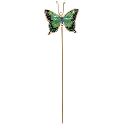 Metal Butterfly Plant Stake - 6 Asstd.