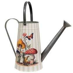 Mushroom Patch Metal Watering Can