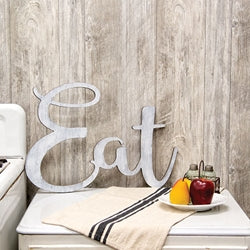 *"Eat" Wooden Cutout Wall Hanging