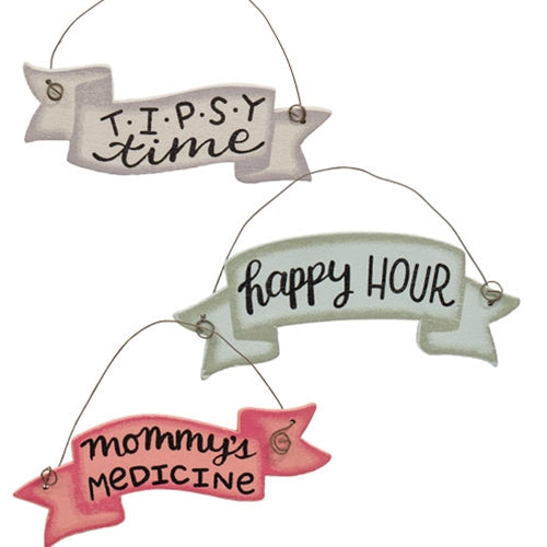 *Happy Hour Bottle Tag 3 Asstd.