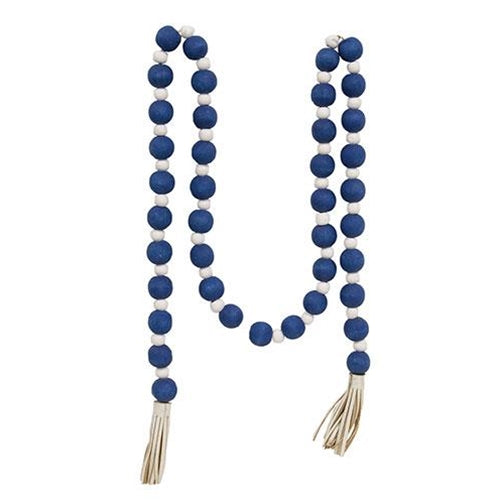 Blue & White Bead Garland