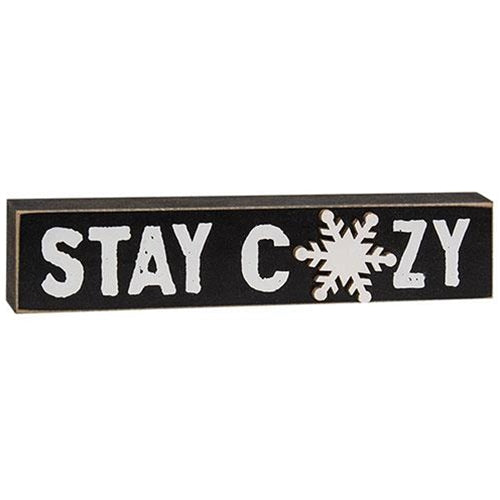 Stay Cozy Snowflake Block