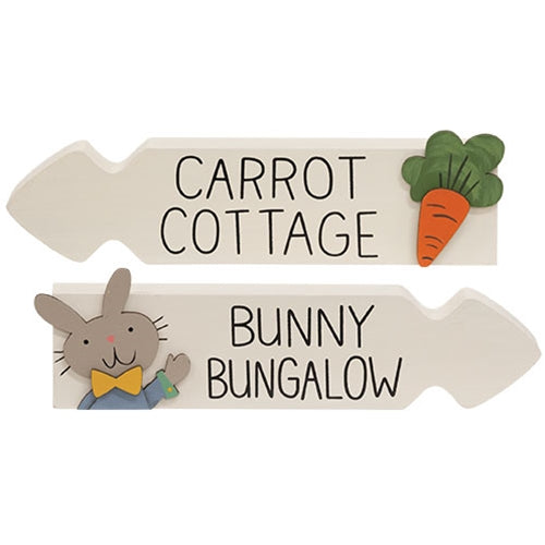 Carrot Cottage/Bunny Bungalow Arrow Sitter 2 Asstd.