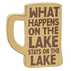 Drinking on the Lake Chunky Mug Sitter 3 Asstd.