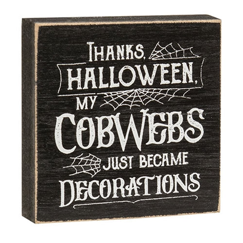 Thanks Halloween Square Block