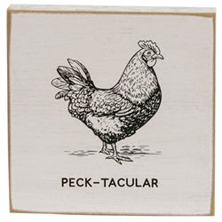 Peck-Tackular 4" Square Block - 3 Asstd.