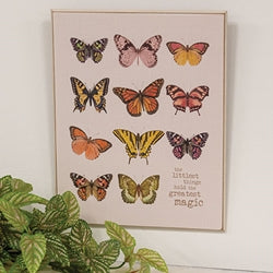 The Littlest Things Wooden Butterflies Sign