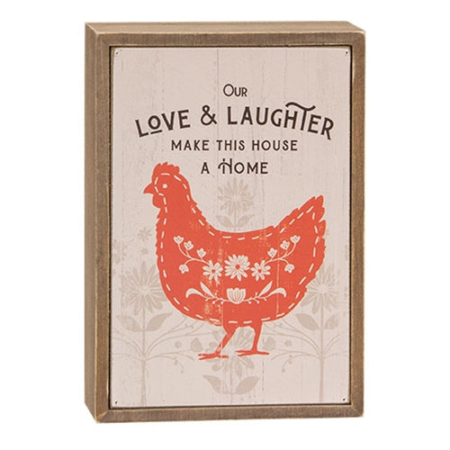 Love & Laughter Home Mini Box Sign