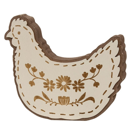 Laser Cut Layered Wooden Chicken Sitter