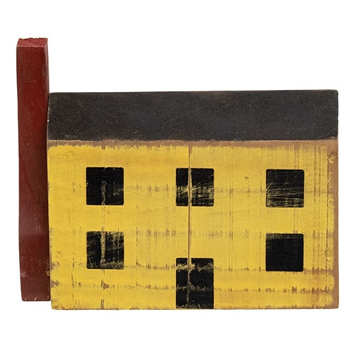 Primitive Yellow Wood House Block