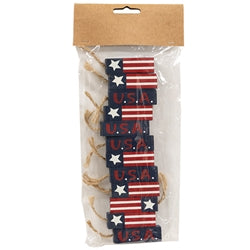 12/Set - Wooden USA Firecracker Bowl Fillers