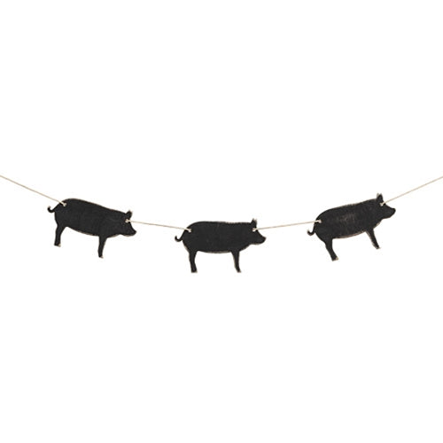 Pigs Mini Wooden Garland