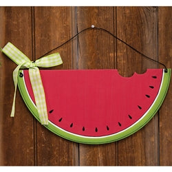 Wooden Nibbled Watermelon Wall Hanger