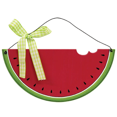 Wooden Nibbled Watermelon Wall Hanger