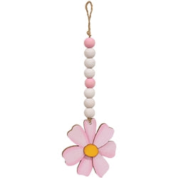 Beaded Pink Flower Ornament - 2 Asstd.