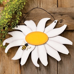 Layered Wood Daisy & Bee Hanger