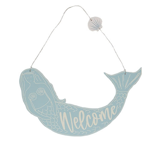 Welcome Mermaid Wall Hanger