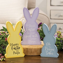 3/Set - For Peeps Sake Chunky Bunny Sitters