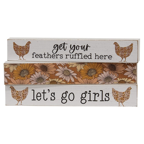 Let's Go Girls Floral Chicken Mini Stick - 3 Asstd.