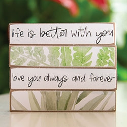 4/Set - Always and Forever Floral Tiny Mini Sticks