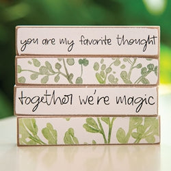 4/Set - Together We're Magic Floral Tiny Mini Sticks