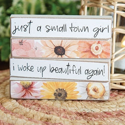 4/Set - Just A Small Town Girl Floral Tiny Mini Sticks